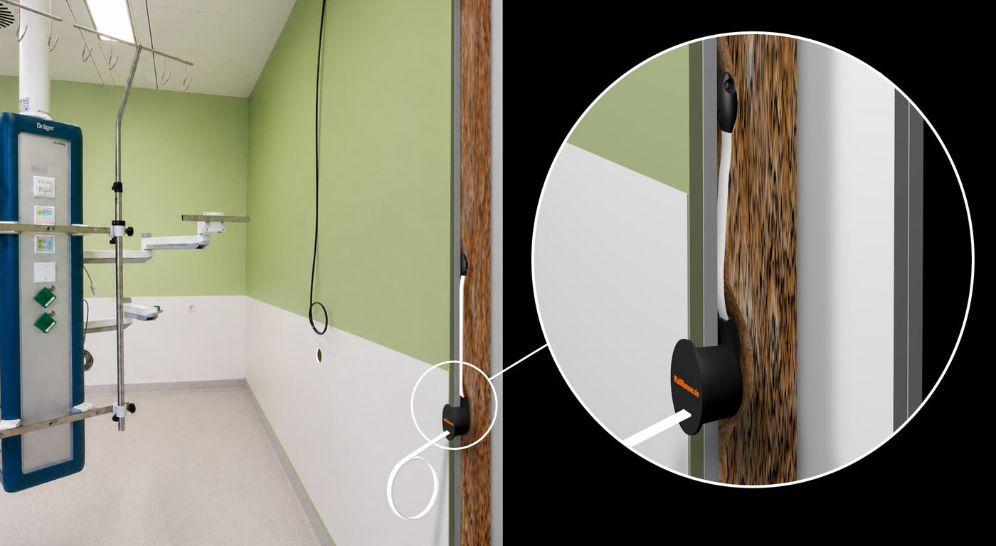 WallRunner Anwendung an einer fertigen Trockenbauwand