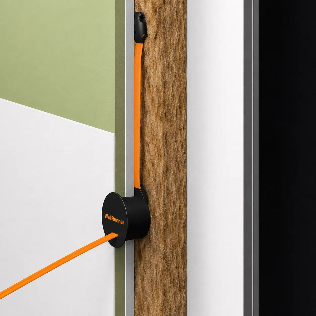 WallRunner Kabel-Einziehhilfe im Einsatz